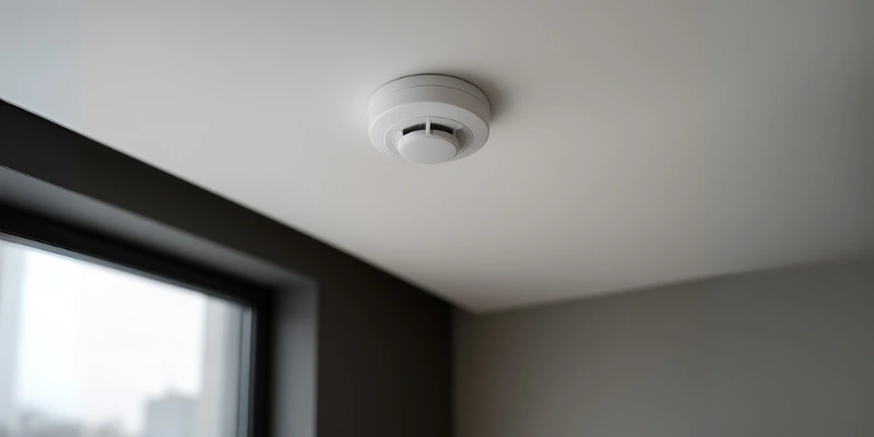 Detektor kebakaran fire alarm.