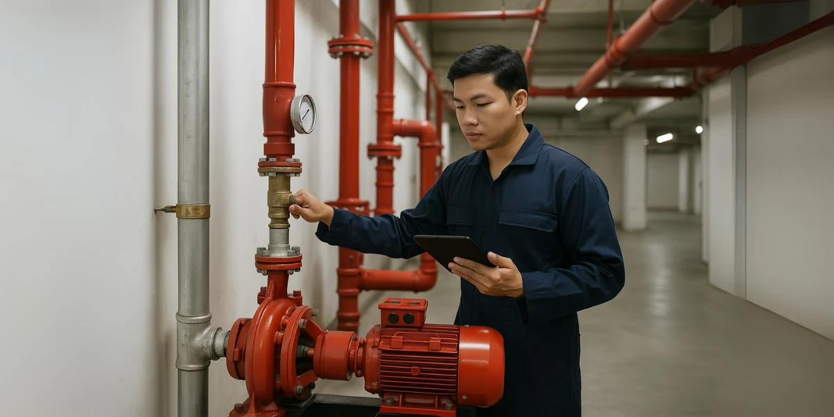 Cara kerja hydrant pump.