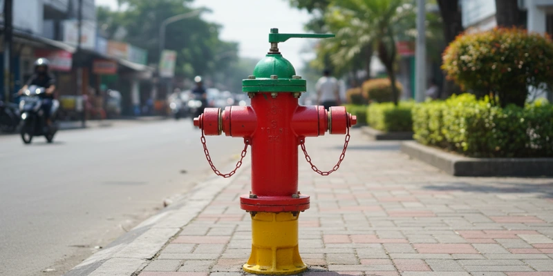 Hydrant pillar pemadam kebakaran.