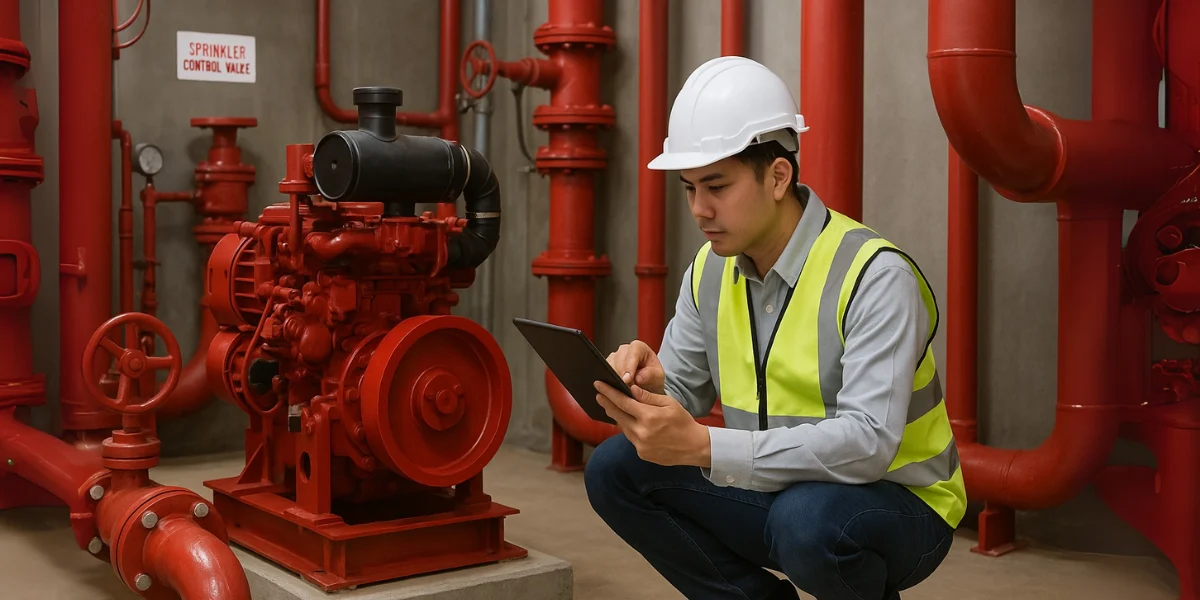 Perawatan hydrant pump.