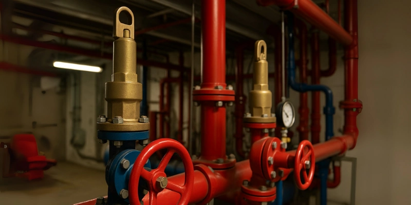 Cara kerja safety valve pemadam kebakaran.