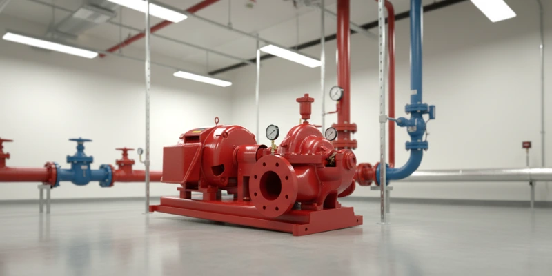 Electric fire pump Fairbanks.