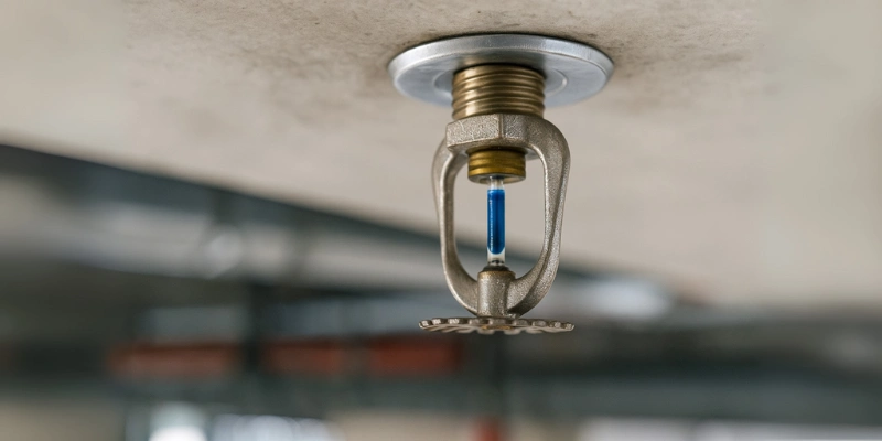 Warna glass bulb pada head sprinkler dan fungsi pentingnya.