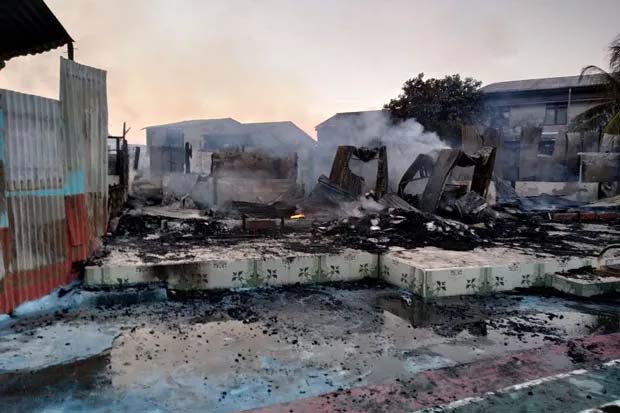Rutan Sinabang Aceh - Rutan Terbakar