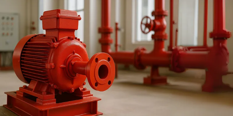 Electric hydrant pump Ebara centrifugal end suction.