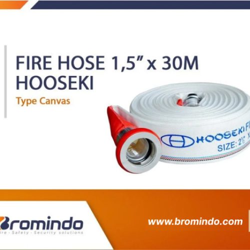 Hooseki Fire Hose Canvas 1.5 X 30 m Machino Coupling