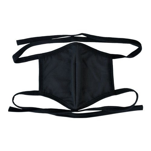 Masker Kain 2 Ply 6 pcs Model Tali - Hitam