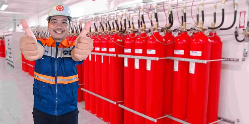 kontraktor FM200 fire suppression system teknisi profesional