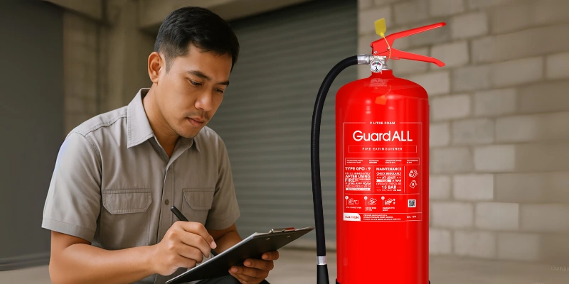 Harga isi ulang APAR foam standar tinggi.