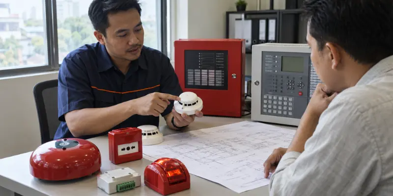 Distributor fire alarm.
