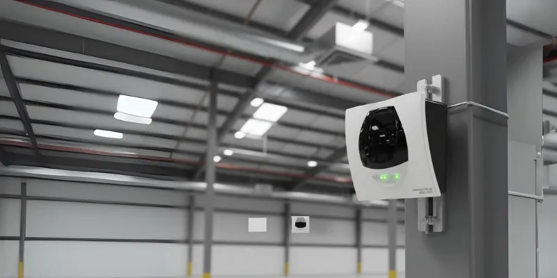Beam detector alarm kebakaran gedung.