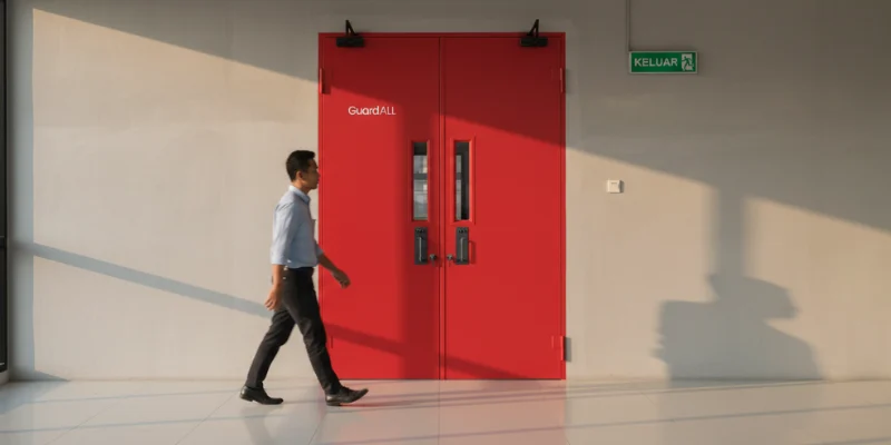 Fire door.