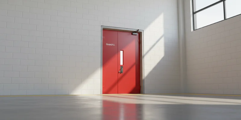 Pintu tahan api.