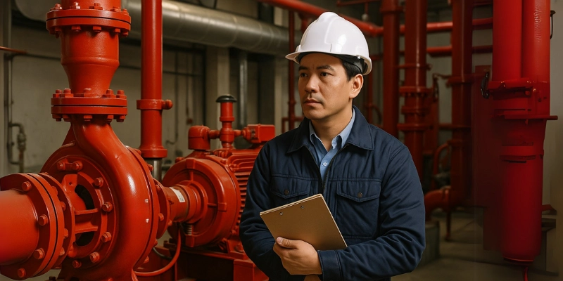 Layanan instalasi fire pump.