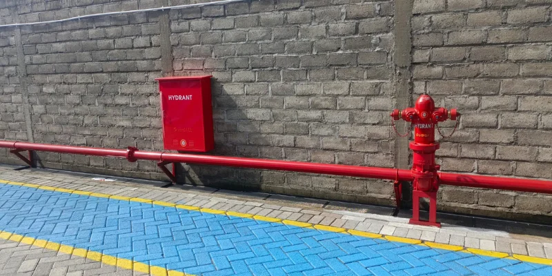 Komponen fire hydrant.