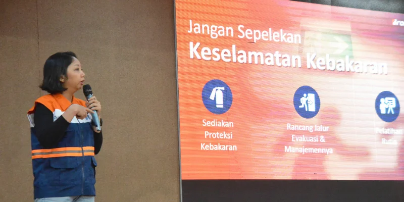 Materi pelatihan kebakaran.