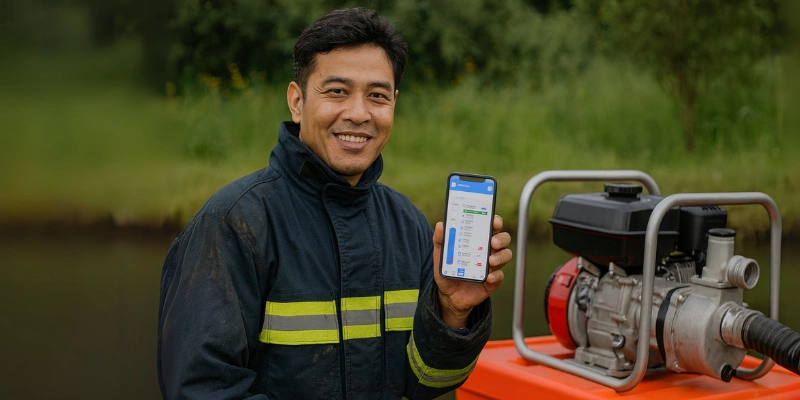 Monitoring tipe pompa apung.