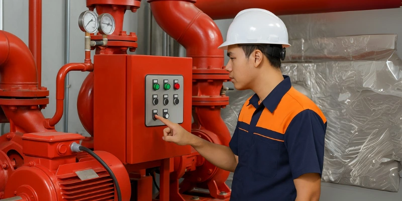 Pompa hydrant elektrik.