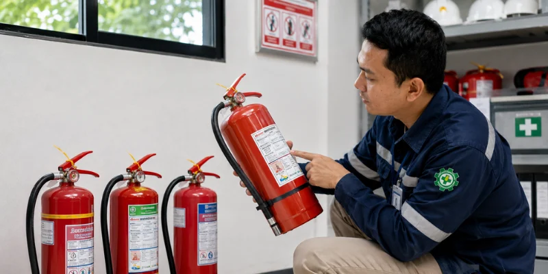 Refill APAR Kudus dan Demak on site.